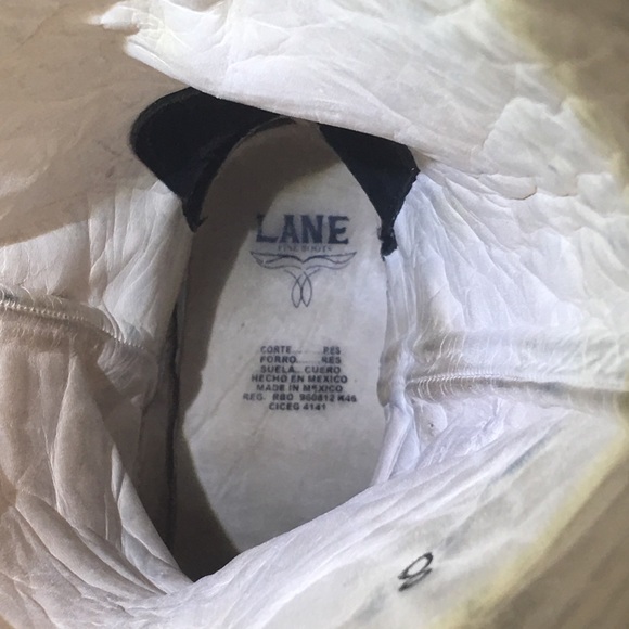 Lane Black and Turquoise Cowgirl Boots - Picture 9 of 9